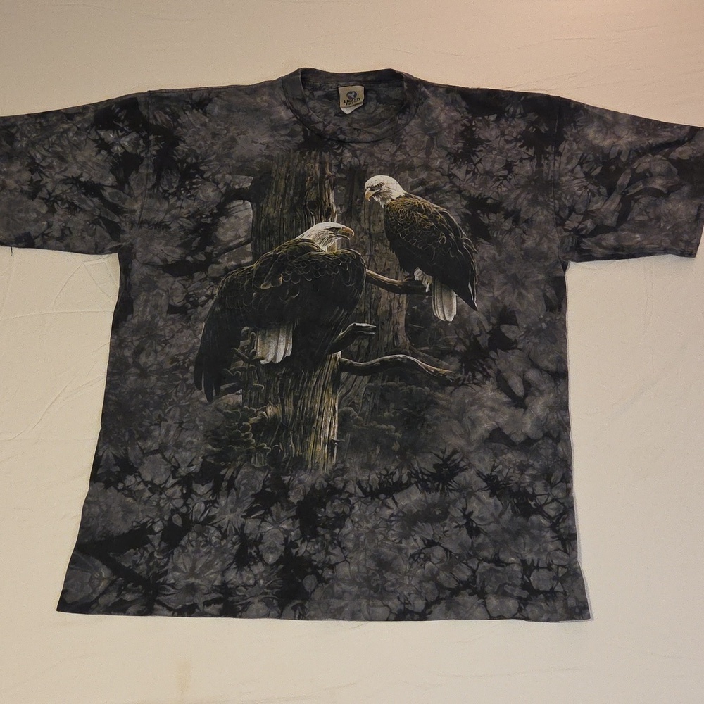 Vintage Liquid Blue Single‎ Stitch American Eagle Short Sleeve Men's Tshirt USA